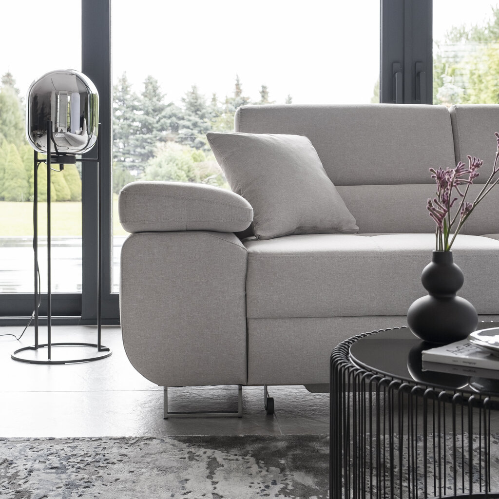 Mīkstais stūra dīvāns NORE Anton, krēmkrāsas цена и информация | Stūra dīvāni | 220.lv