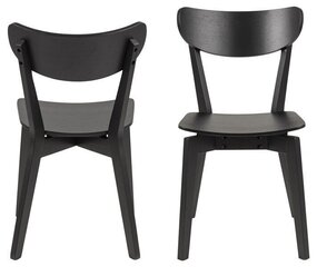 2-u bāra krēslu komplekts Roxby, melns cena un informācija | Virtuves un ēdamistabas krēsli | 220.lv