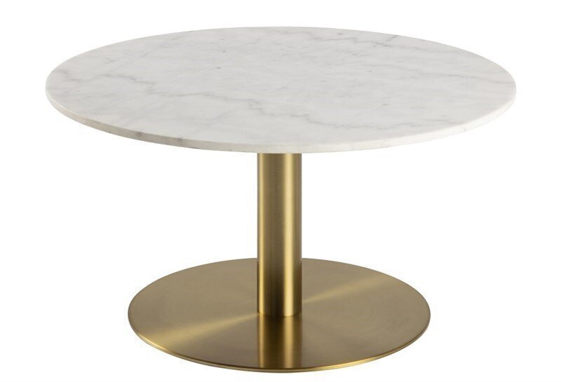 Kafijas galdiņš Corby, 80 cm, balts cena un informācija | Žurnālgaldiņi | 220.lv