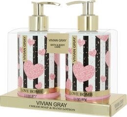 Набор для тела Vivian Grey Love Bomb: кремовое мыло 250 мл + лосьон для рук 250 мл цена и информация | Мыло | 220.lv