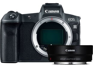 Canon EOS R Body + Mount Adapteris EF-EOS R цена и информация | Цифровые фотоаппараты | 220.lv