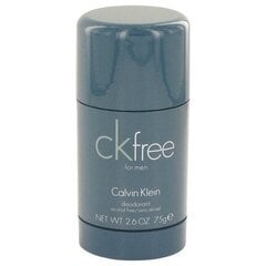 Dezodorants Calvin Klein CK Free 75 ml cena un informācija | Parfimēta vīriešu kosmētika | 220.lv