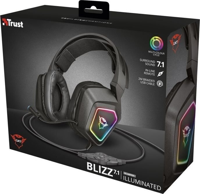 Trust GXT 450 Blizz RGB 23191 цена и информация | Austiņas | 220.lv