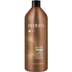 Nogludinošs matu šampūns sausiem matiem Redken All Soft Mega 1000 ml cena un informācija | Šampūni | 220.lv