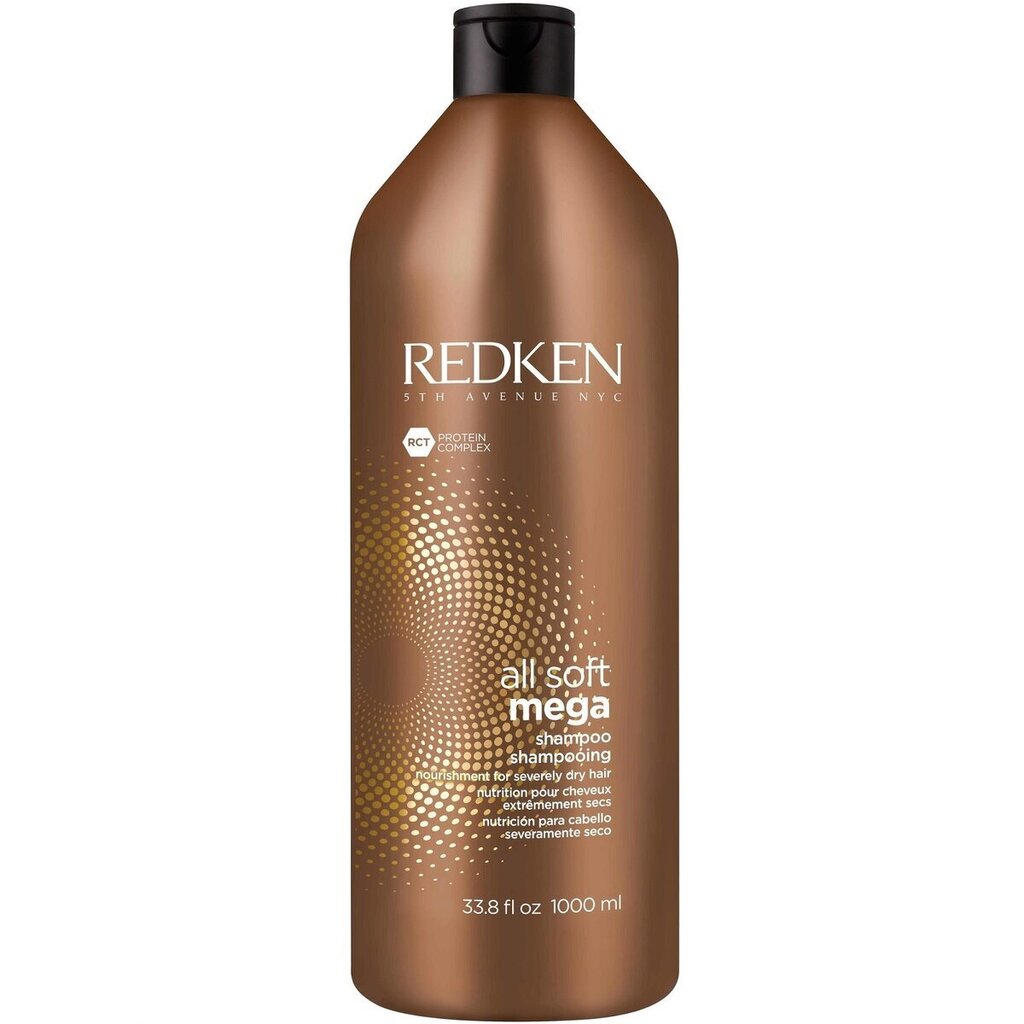 Nogludinošs matu šampūns sausiem matiem Redken All Soft Mega 1000 ml цена и информация | Šampūni | 220.lv