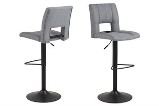Комплект из 2-х барных стульев Actona Sylvia, светло-серый гобелен цена и информация | Стулья для кухни и столовой | 220.lv