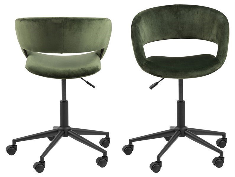 Darba krēsls Grace, tumši zaļš цена и информация | Biroja krēsli | 220.lv