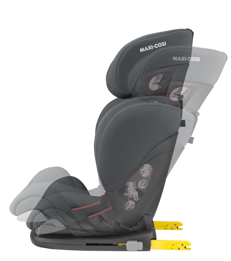 Maxi Cosi autokrēsliņš RodiFix AirProtect, 15-36 kg, Authentic graphite cena un informācija | Autokrēsliņi | 220.lv