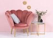 Krēsls TMS Tristan, tumši rozā/zelta krāsas cena un informācija | Atpūtas krēsli | 220.lv