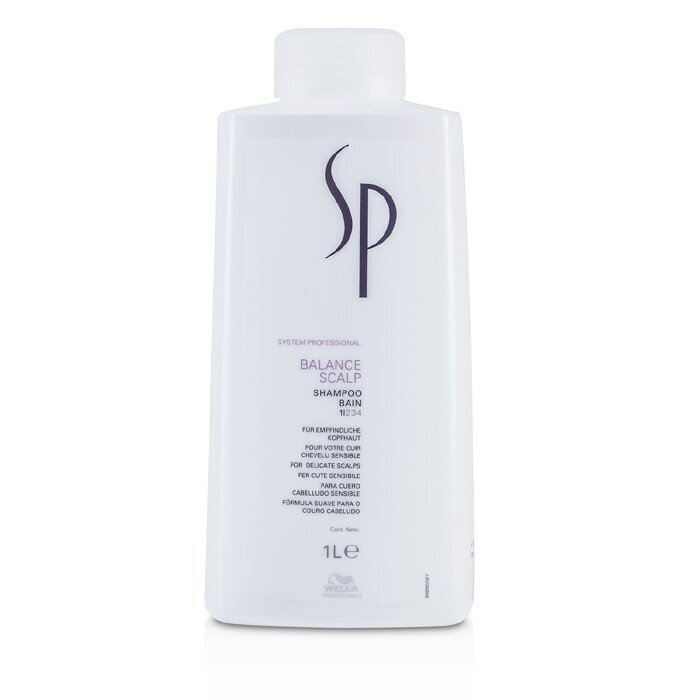 Šampūns jutīgai galvas ādai Wella SP Balance Scalp 1000 ml цена и информация | Šampūni | 220.lv