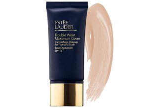 Estee Lauder Double Wear Maximum Cover Camouflage Makeup for Face and Body SPF 15 - Cover make-up on face and body 30 ml 03 Vanilla Light/Medium #d9ab8d cena un informācija | Grima bāzes, tonālie krēmi, pūderi | 220.lv