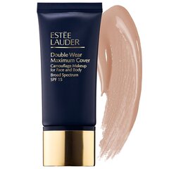 Estee Lauder Double Wear Maximum Cover SPF 15 šķidrais grims sejai un ķermenim 3C4 Medium Deep 30 ml cena un informācija | Grima bāzes, tonālie krēmi, pūderi | 220.lv