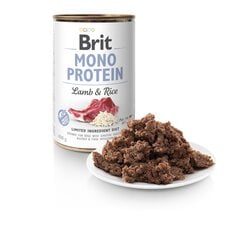 Brit Mono Protein Lamb & Rice консервы для собак 400г цена и информация | Консервы для собак | 220.lv