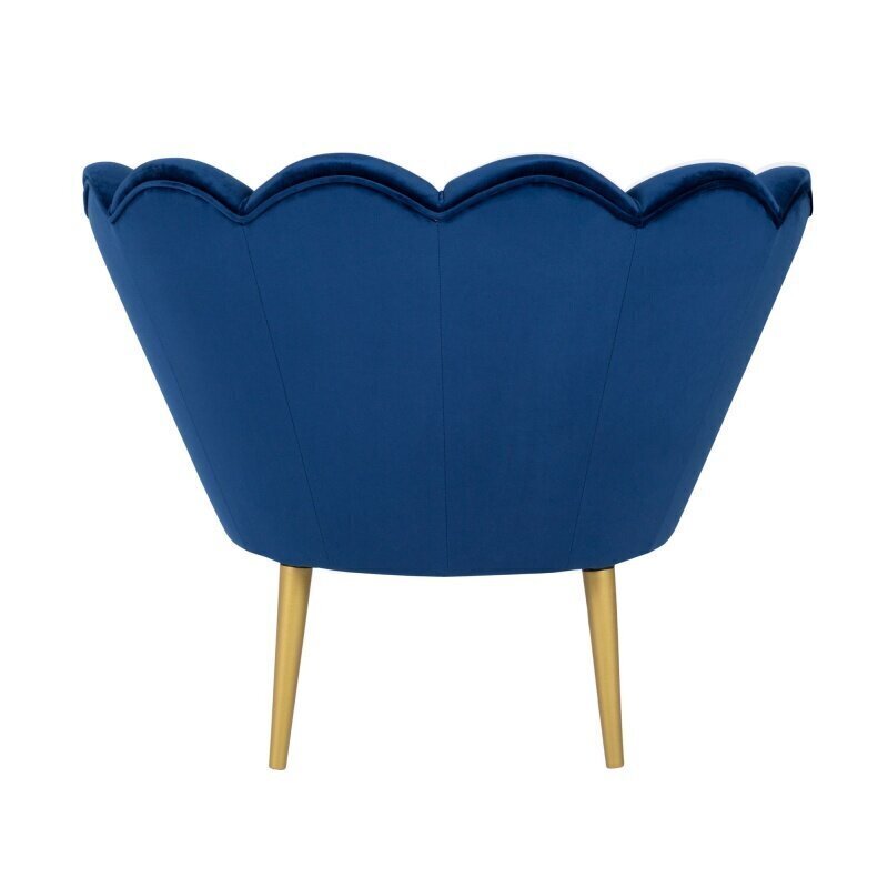 Krēsls TMS Tristan, zilas/zelta krāsas cena un informācija | Atpūtas krēsli | 220.lv