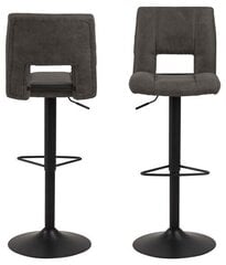 Барный стул SYLVIA, 41x52xH115см, антрацит 96 цена и информация | Стулья для кухни и столовой | 220.lv