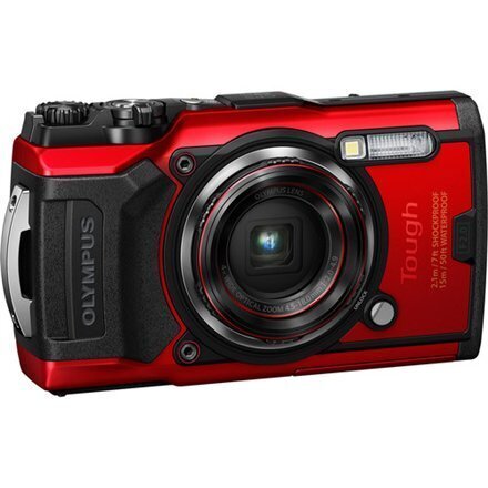 Olympus Tough TG-6, Sarkans cena un informācija | Digitālās fotokameras | 220.lv