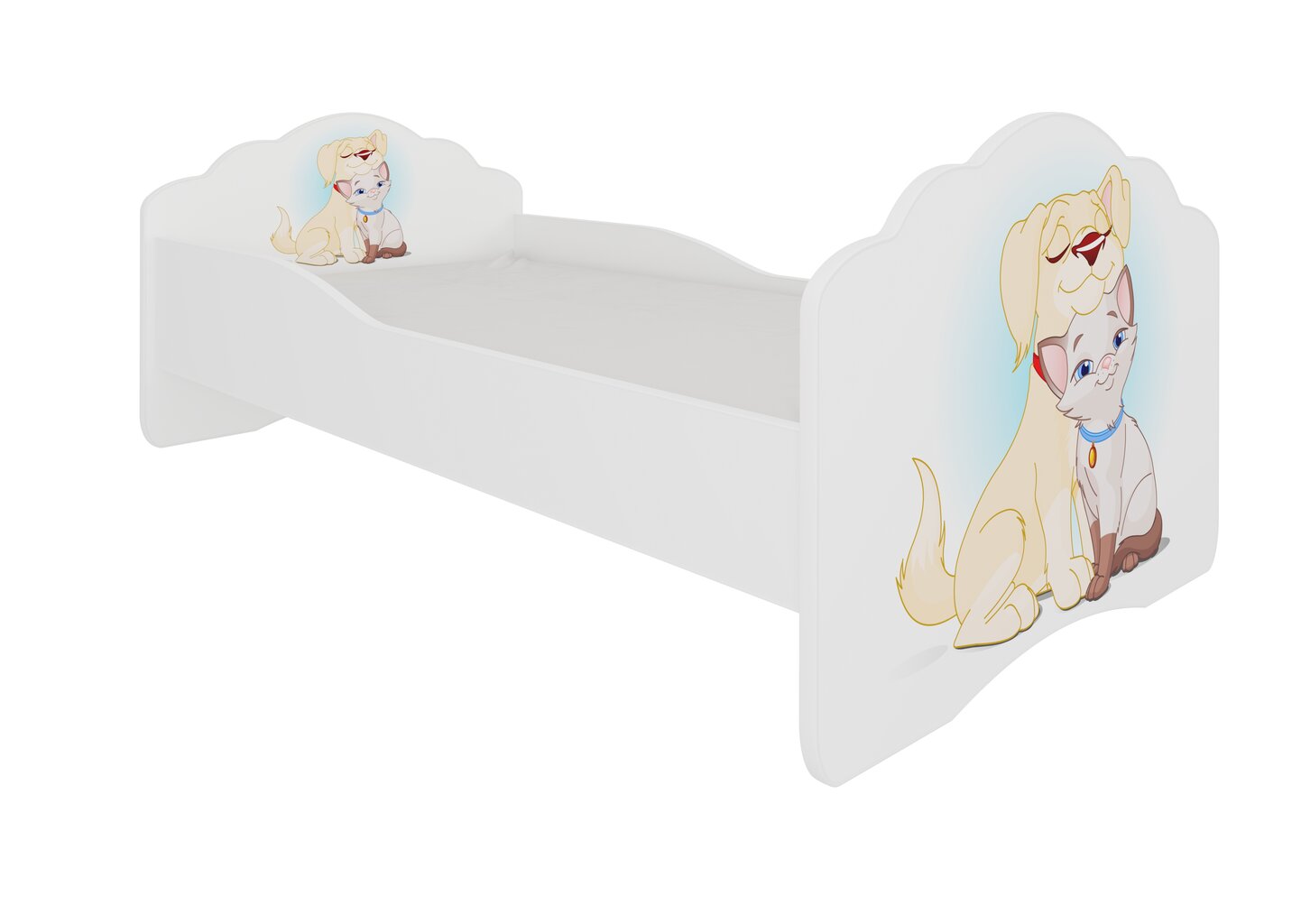Bērnu gulta ADRK Furniture Casimo Dog and Cat, 160x80cm цена и информация | Bērnu gultas | 220.lv