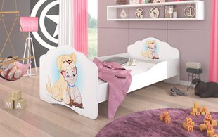 Bērnu gulta ADRK Furniture Casimo Dog and Cat, 160x80cm cena un informācija | Bērnu gultas | 220.lv