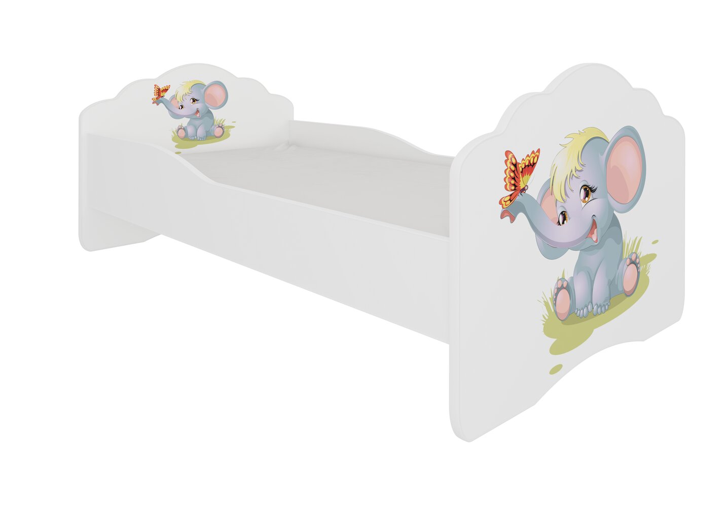 Bērnu gulta ADRK Furniture Casimo Elephant, 160x80cm cena un informācija | Bērnu gultas | 220.lv