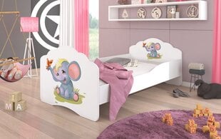 Детская кровать ADRK Furniture Casimo Elephant, 160 x 80 см цена и информация | Детские кровати | 220.lv