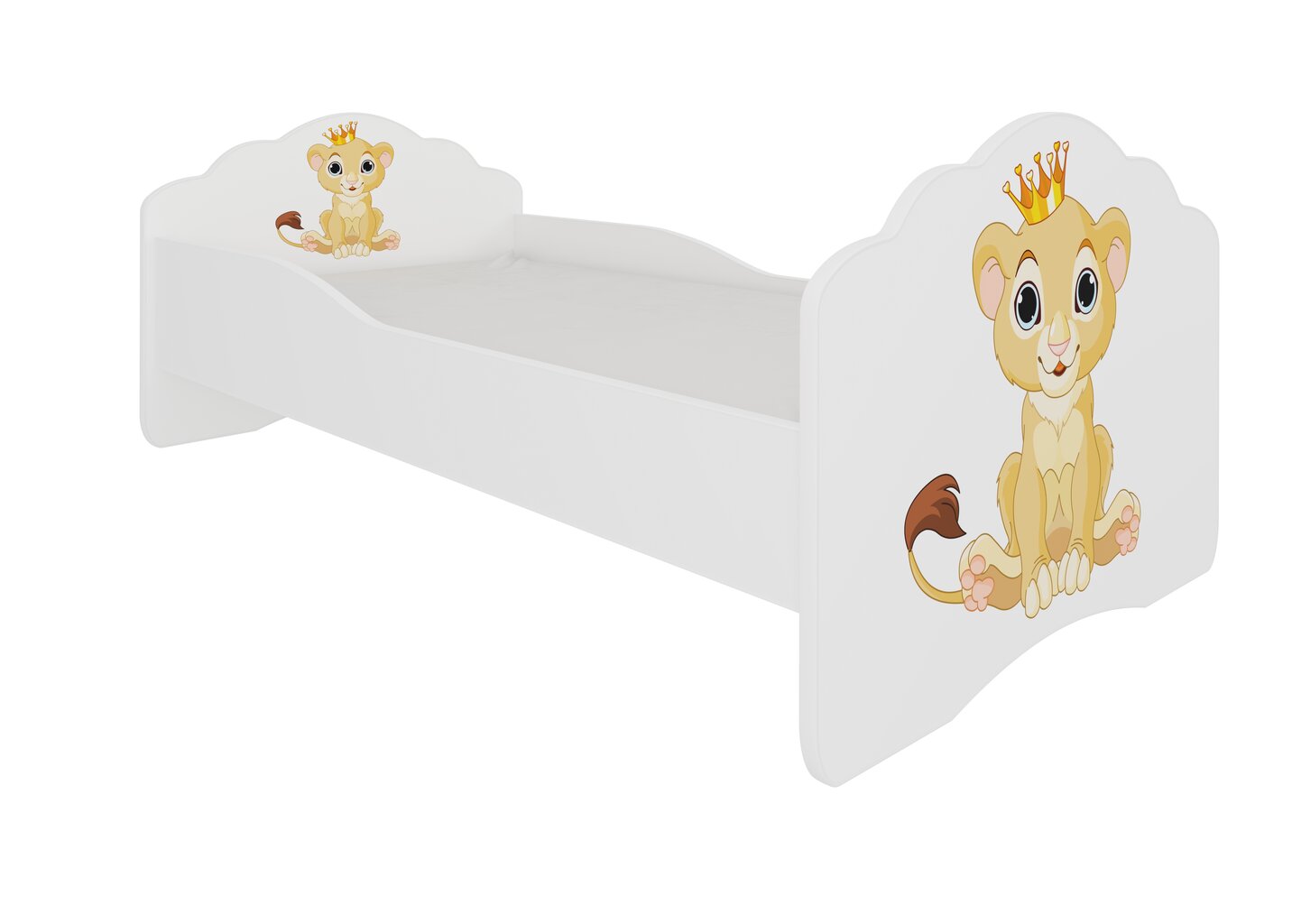 Bērnu gulta ADRK Furniture Casimo Lion, 140x70cm cena un informācija | Bērnu gultas | 220.lv