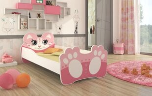 Детская кровать ADRK Furniture Bear 164, 80 x 160 см, розовая цена и информация | Детские кровати | 220.lv