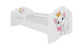 Детская кроватка со съемным ограждением ADRK Furniture Casimo Cat, 80 x 160 см цена и информация | Детские кровати | 220.lv