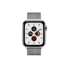 Apple Watch s5 44 mm + Cellular, Sudrabains cena un informācija | Viedpulksteņi (smartwatch) | 220.lv