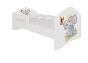 Детская кровать со съемной защитой ADRK Furniture Casimo Elephant, 70x140 см цена и информация | Детские кровати | 220.lv