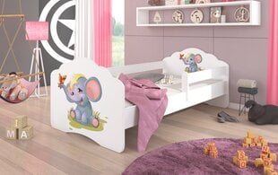 Детская кровать со съемной защитой ADRK Furniture Casimo Elephant, 70x140 см цена и информация | Детские кровати | 220.lv