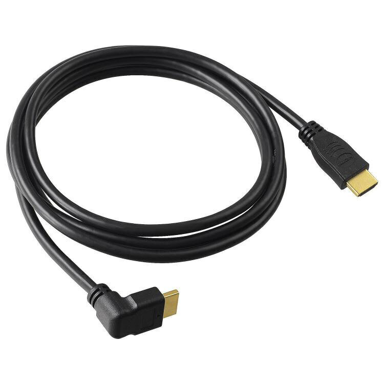 Kabeļi Sbox HDMI-HDMI 1.4 M/M 90 1.5m HDMI-90-15 цена и информация | Kabeļi un vadi | 220.lv