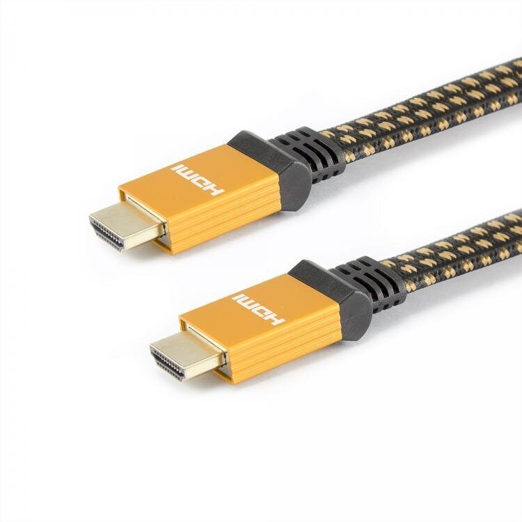 Kabelis Sbox HDMI20-HQ-15, HDMI-HDMI 2.0 Male/Male, 1.5m cena un informācija | Kabeļi un vadi | 220.lv