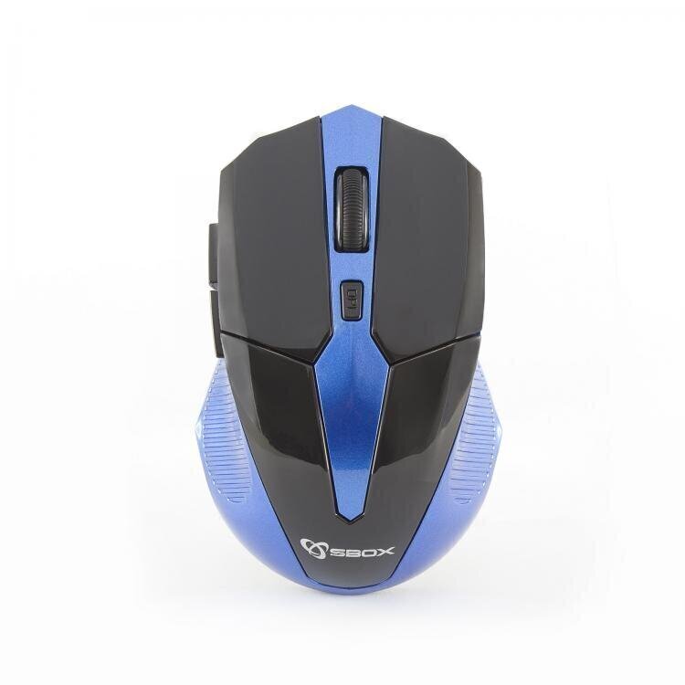 SBOX WM-9017BBL Optical Mouse Wireless - Black/Blue (PC) цена и информация | Peles | 220.lv