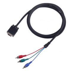 Sbox VGA-3XRCA M/M 2M VGA-1022 цена и информация | Кабели и провода | 220.lv