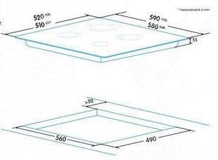 Edesa EGG-6040 cena un informācija | Plīts virsmas | 220.lv