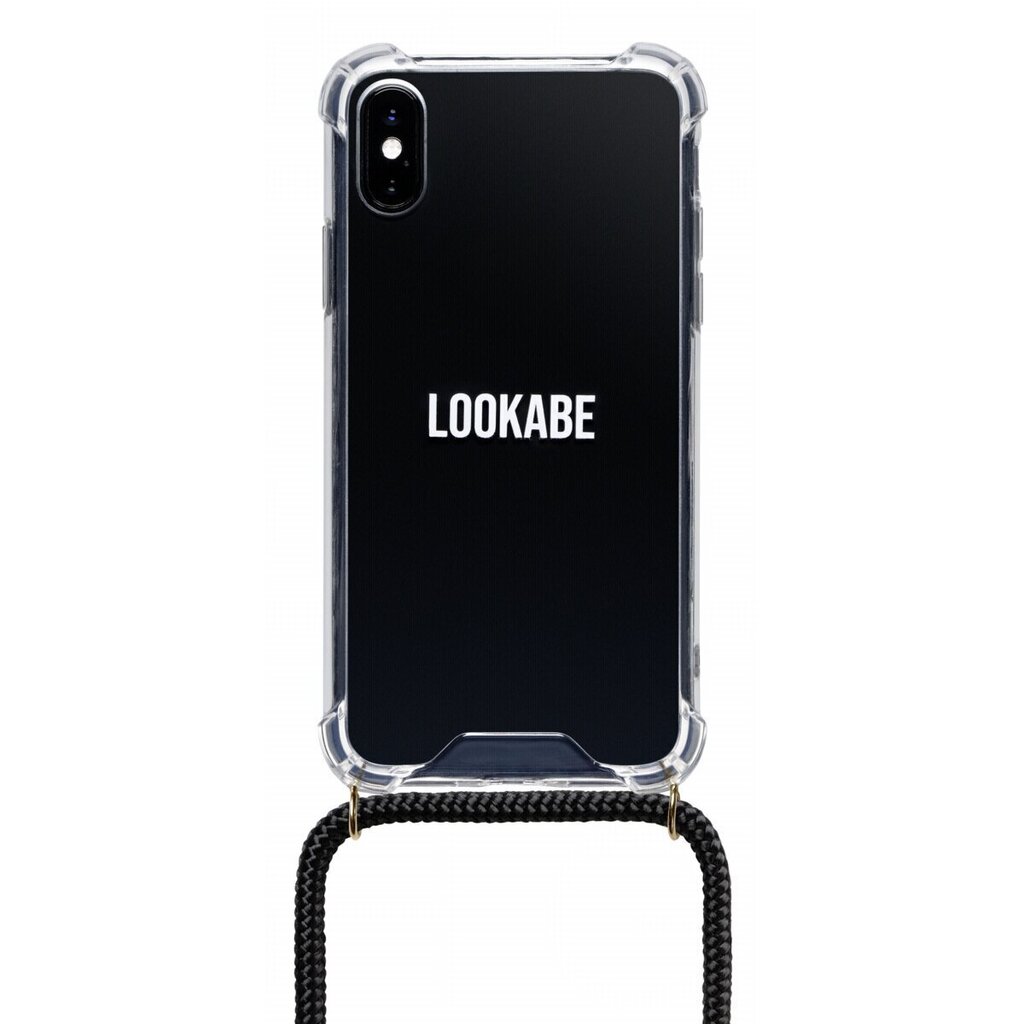 Lookabe kaklarota iPhone X/Xs zelta melna loo003 cena un informācija | Telefonu vāciņi, maciņi | 220.lv