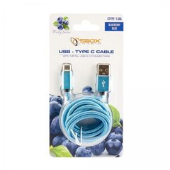 SBOX USB to Type C Cable - Blue, 1.5m cena un informācija | Savienotājkabeļi | 220.lv