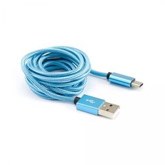 SBOX USB to Type C Cable - Blue, 1.5m cena un informācija | Savienotājkabeļi | 220.lv