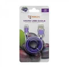 Sbox USB to Micro USB - 1M, Purple cena un informācija | Savienotājkabeļi | 220.lv