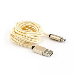 SBOX USB to Type C Cable - Kiwi Gold, 1.5m cena un informācija | Savienotājkabeļi | 220.lv