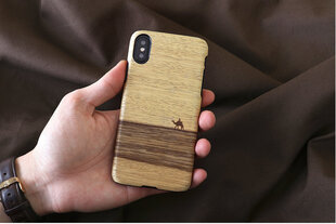 Чехол MAN&WOOD для iPhone XS Max, черный цена и информация | Чехлы для телефонов | 220.lv