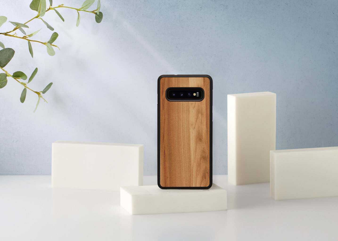 MAN&WOOD SmartPhone case Galaxy S10 cappuccino black cena un informācija | Telefonu vāciņi, maciņi | 220.lv