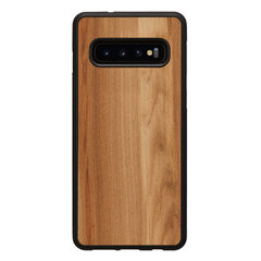 MAN&WOOD SmartPhone case Galaxy S10 cappuccino black cena un informācija | Telefonu vāciņi, maciņi | 220.lv