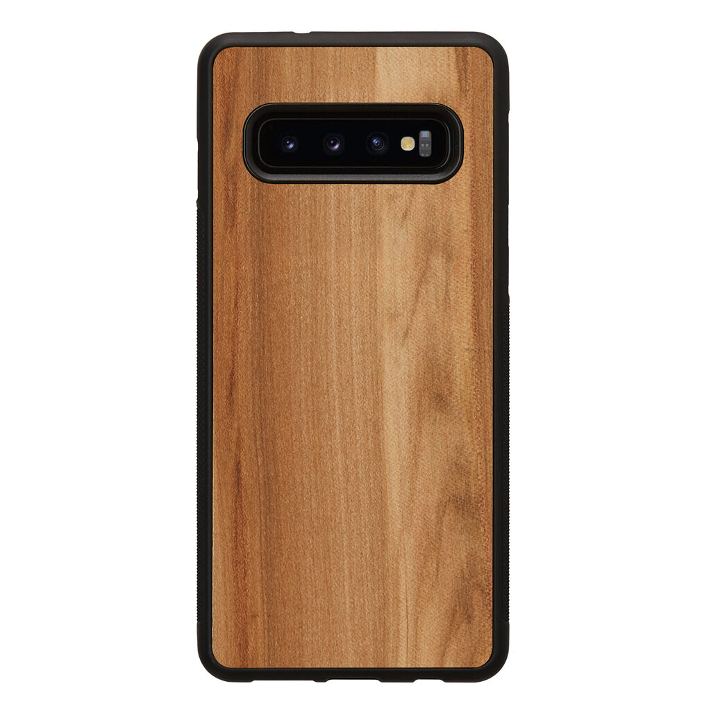 MAN&WOOD SmartPhone case Galaxy S10 cappuccino black цена и информация | Telefonu vāciņi, maciņi | 220.lv