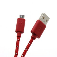 Sbox USB to Micro USB - 1M, Red cena un informācija | Savienotājkabeļi | 220.lv