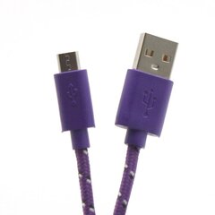 Sbox USB to Micro USB 1M - Purple cena un informācija | Savienotājkabeļi | 220.lv