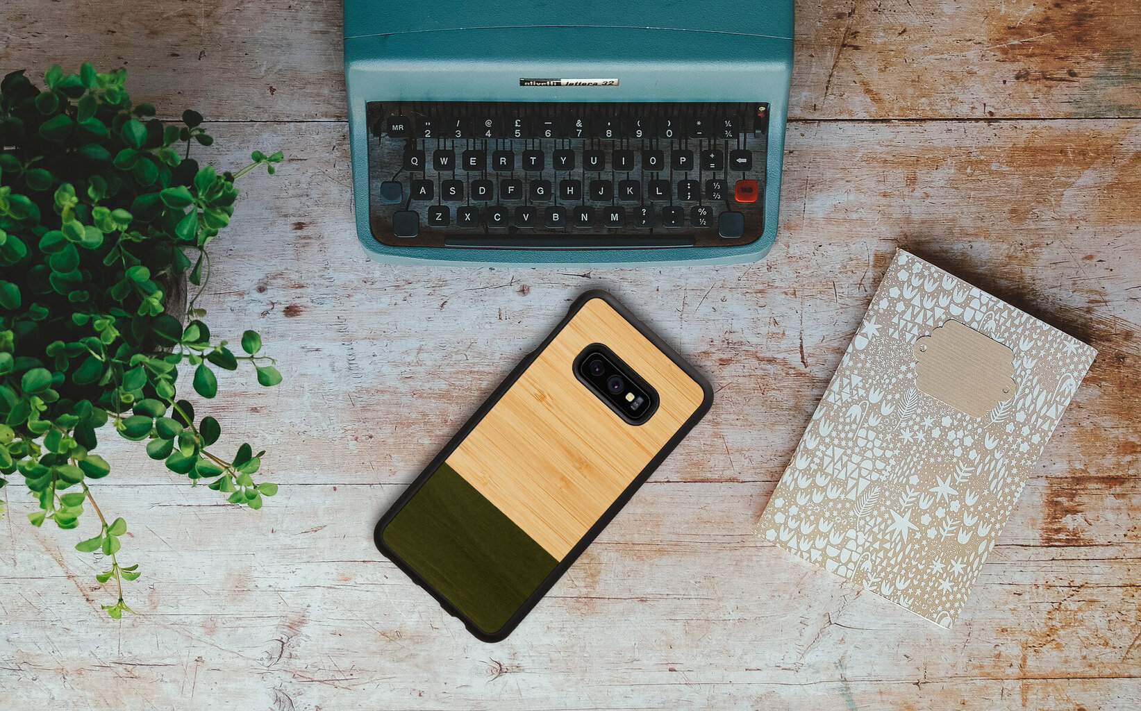 MAN&WOOD SmartPhone case Galaxy S10e bamboo forest black цена и информация | Telefonu vāciņi, maciņi | 220.lv
