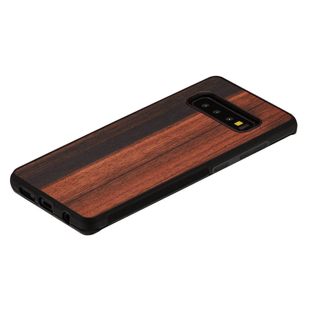 MAN&WOOD SmartPhone case Galaxy S10 ebony black cena un informācija | Telefonu vāciņi, maciņi | 220.lv