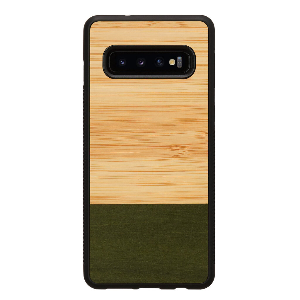 MAN&WOOD SmartPhone case Galaxy S10 bamboo forest black cena un informācija | Telefonu vāciņi, maciņi | 220.lv