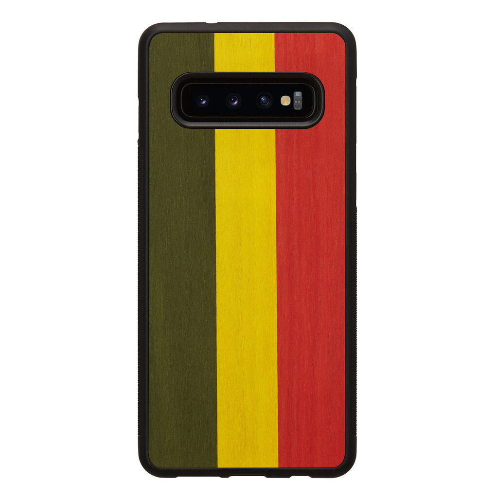 MAN&WOOD SmartPhone case Galaxy S10 reggae black цена и информация | Telefonu vāciņi, maciņi | 220.lv